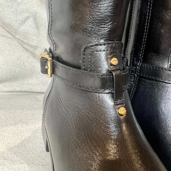 Tory Birch ELOISE riding boots black size 9 - Picture 9 of 13